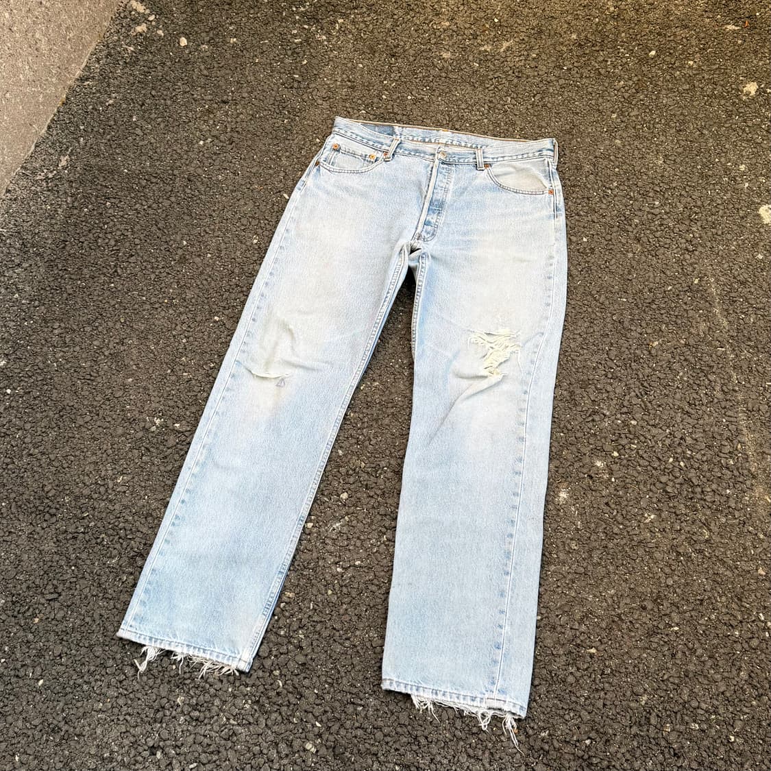 90s USA 빈티지 리바이스 501 연청 상품이미지5