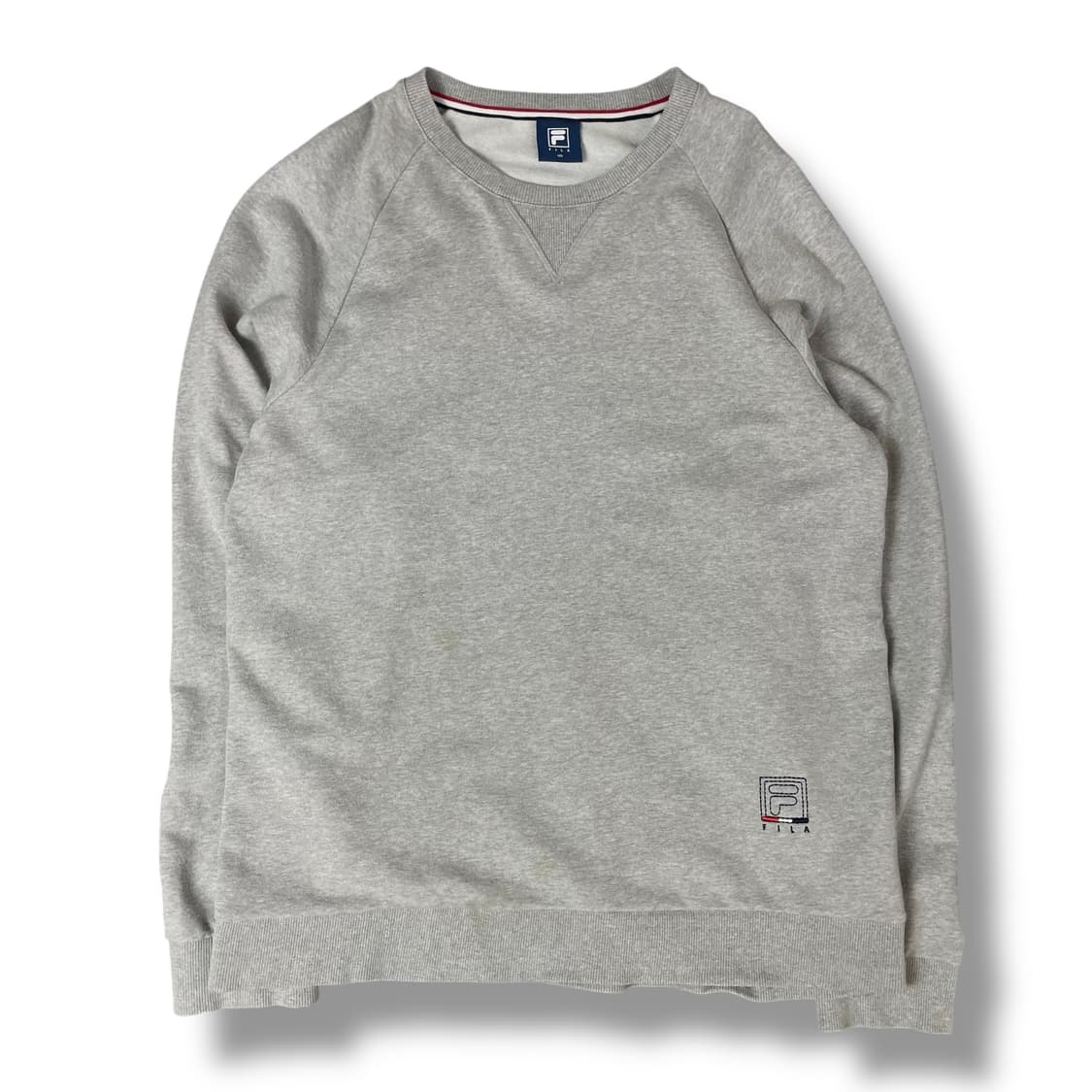 휠라 미니 로고 그레이 맨투맨 105 상품이미지1