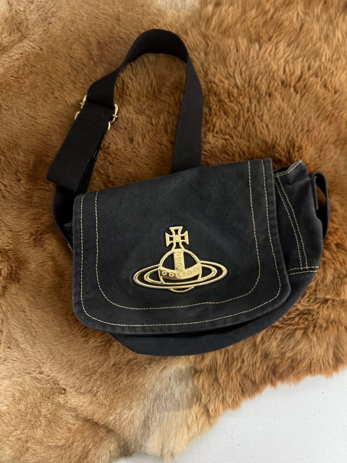 비비안웨스트우드 코튼 숄더백 상품이미지2