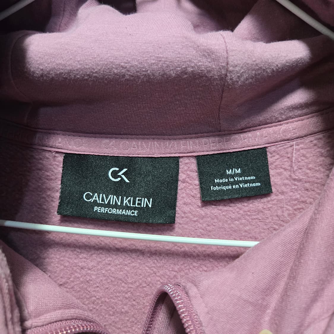 캘빈클라인 핑크 여성 기모 후드집업  상품이미지6