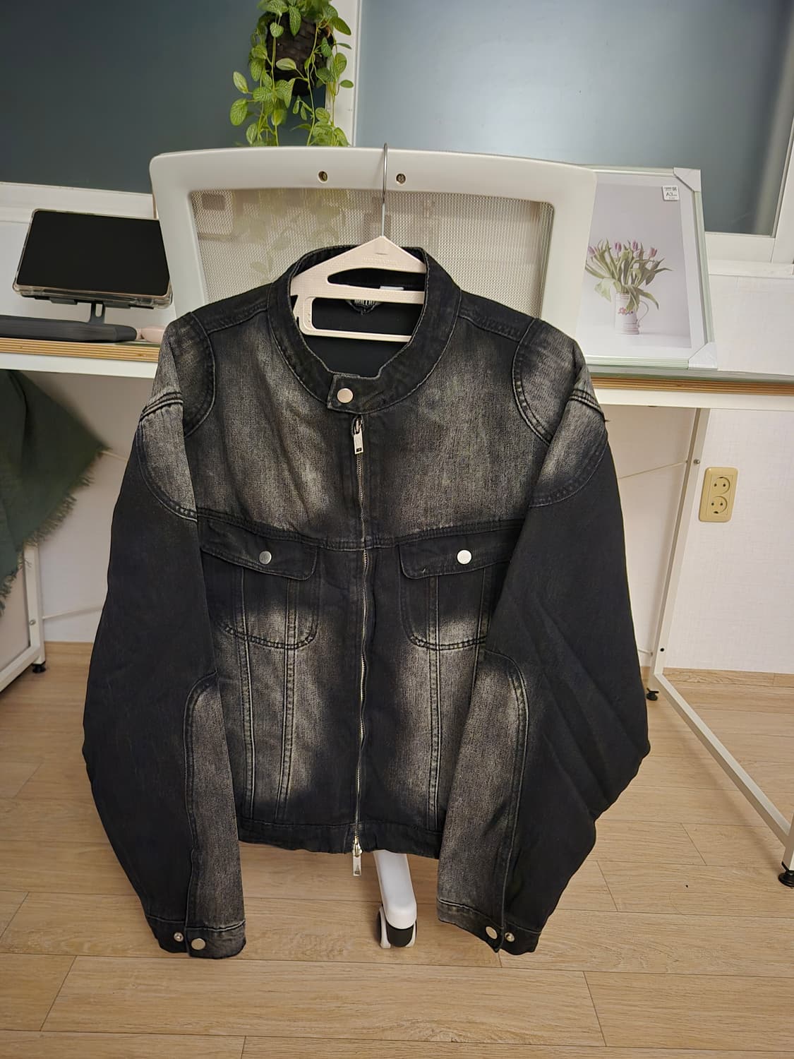 트릴리온 검정 청자켓 상품이미지1