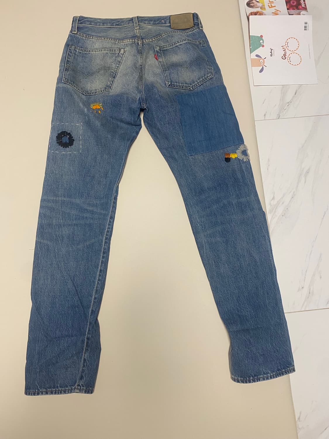 (32x34)LVC 54501XX 데미지 패치워크 상품이미지2