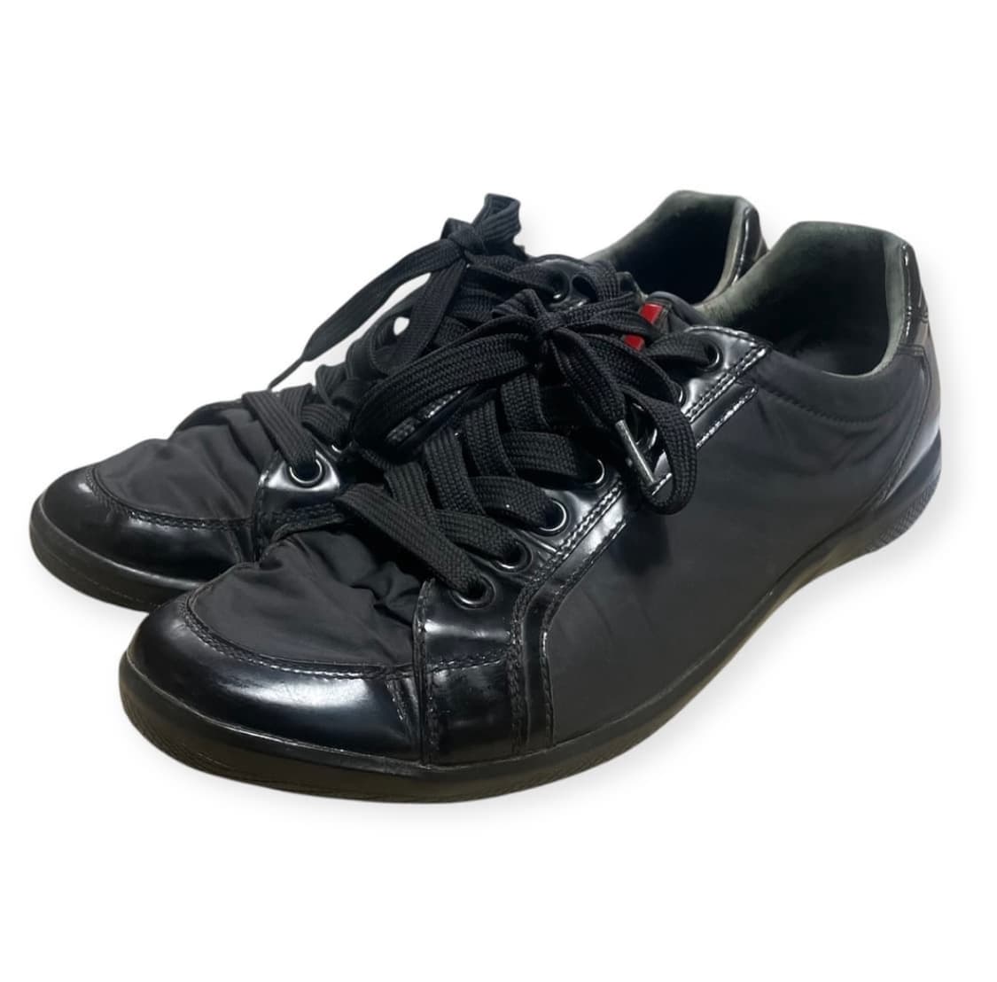275 프라다 스포츠 레더 나일론 스니커즈 블랙 상품이미지1