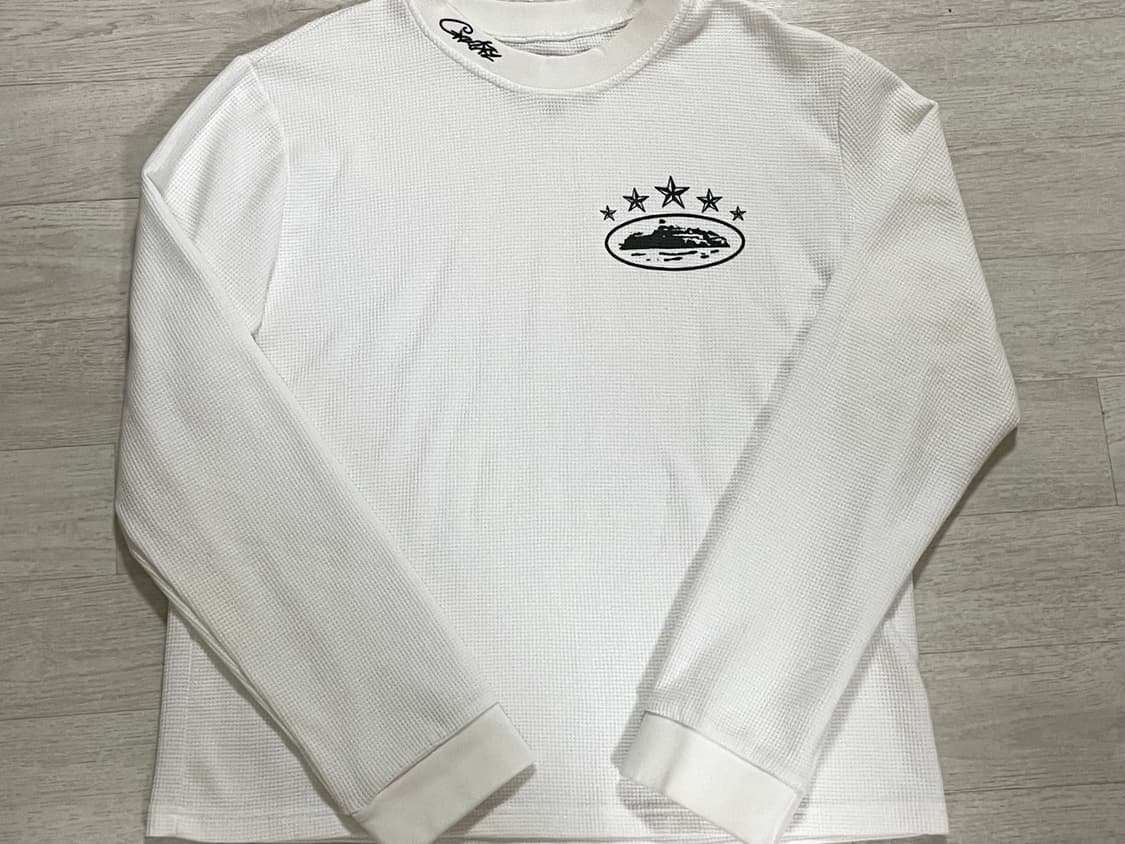 코르테이즈 5 스타즈 알카트라즈 와플 롱슬리브 화이트 상품이미지2