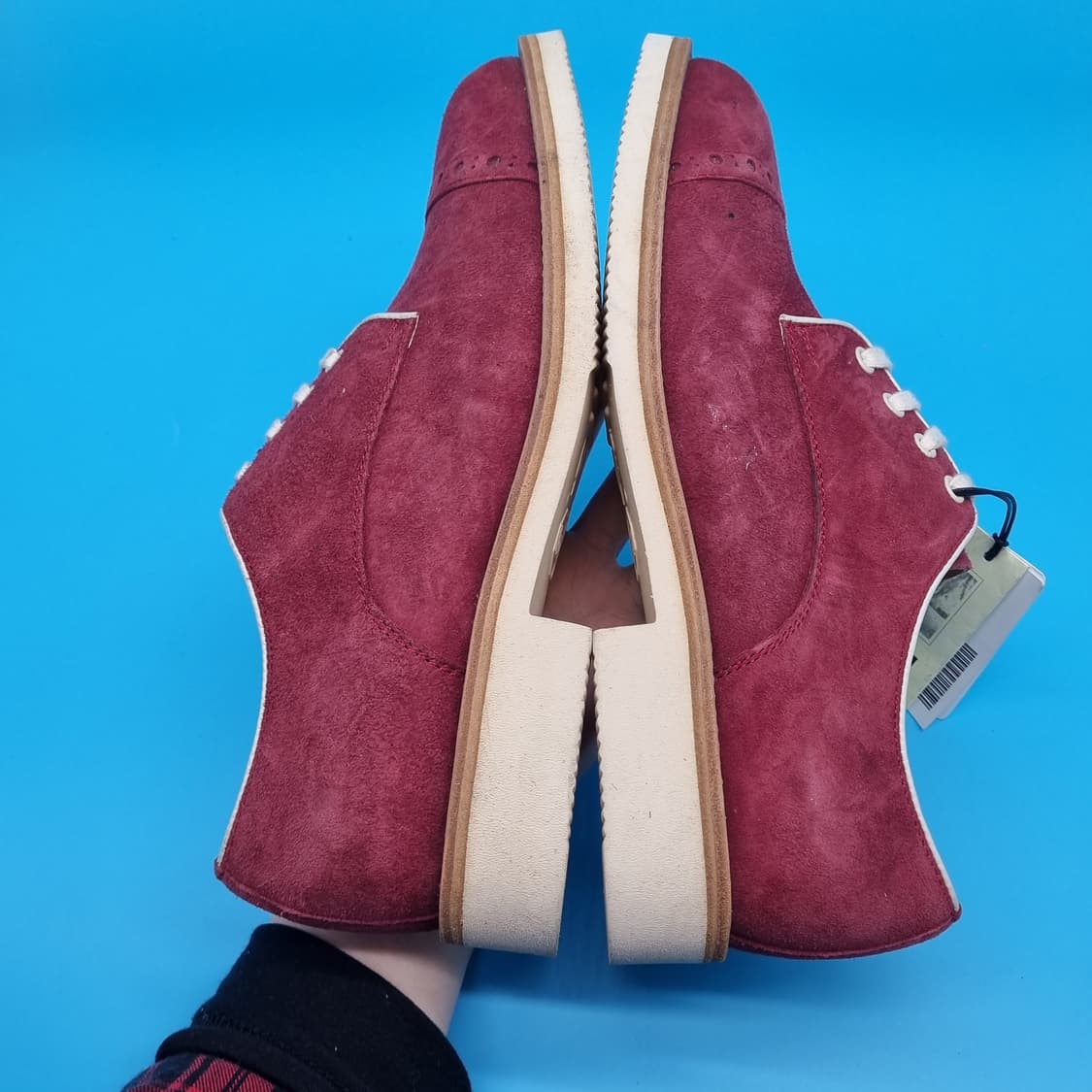 oo 새상품 THE KLAXON 스웨이드캐주얼화255 상품이미지5