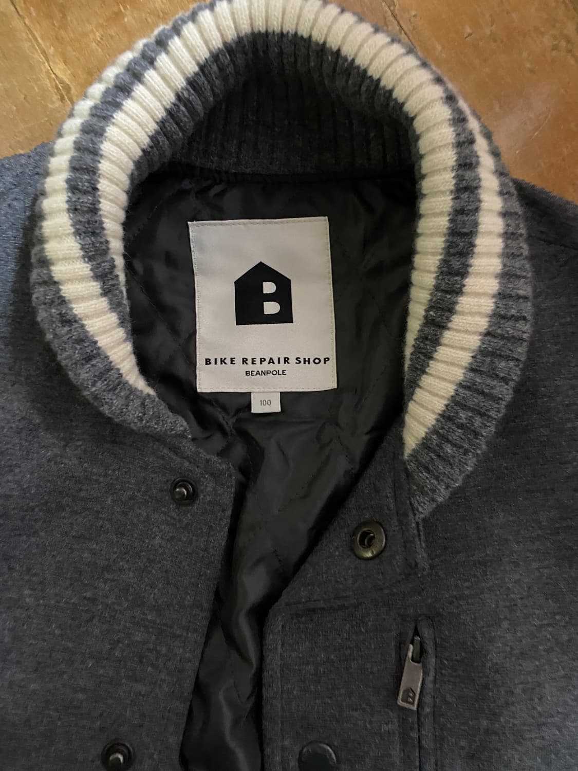 빈폴  그레이 바서티 울 자켓 100 상품이미지2