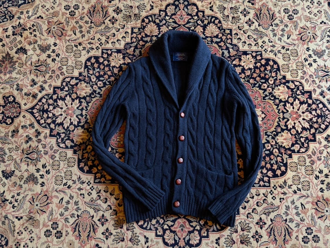 찰스티륏 숄칼라 가디건 100 상품이미지1