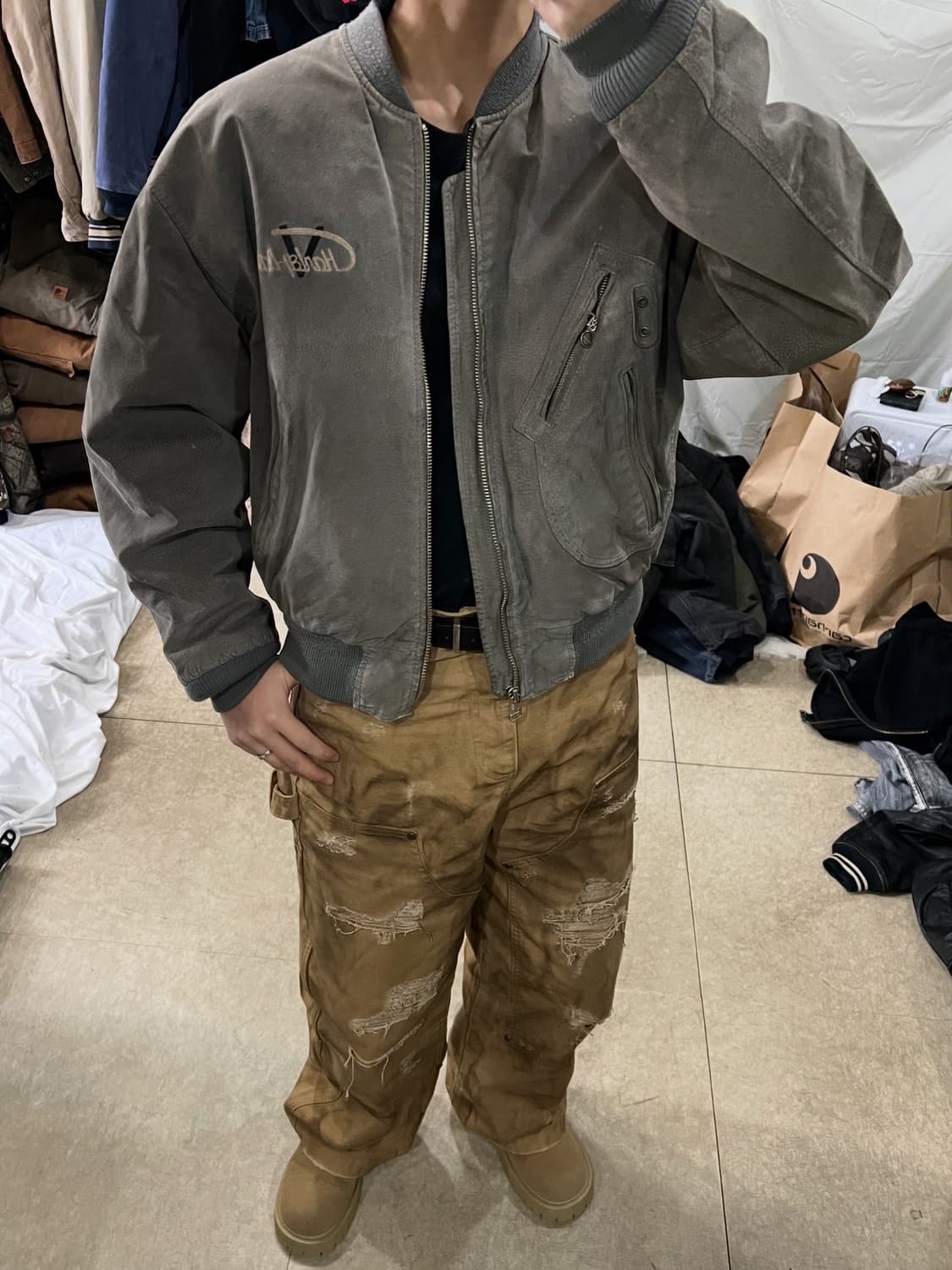 90s 할리데이비슨 스웨이드 가죽자켓 상품이미지4