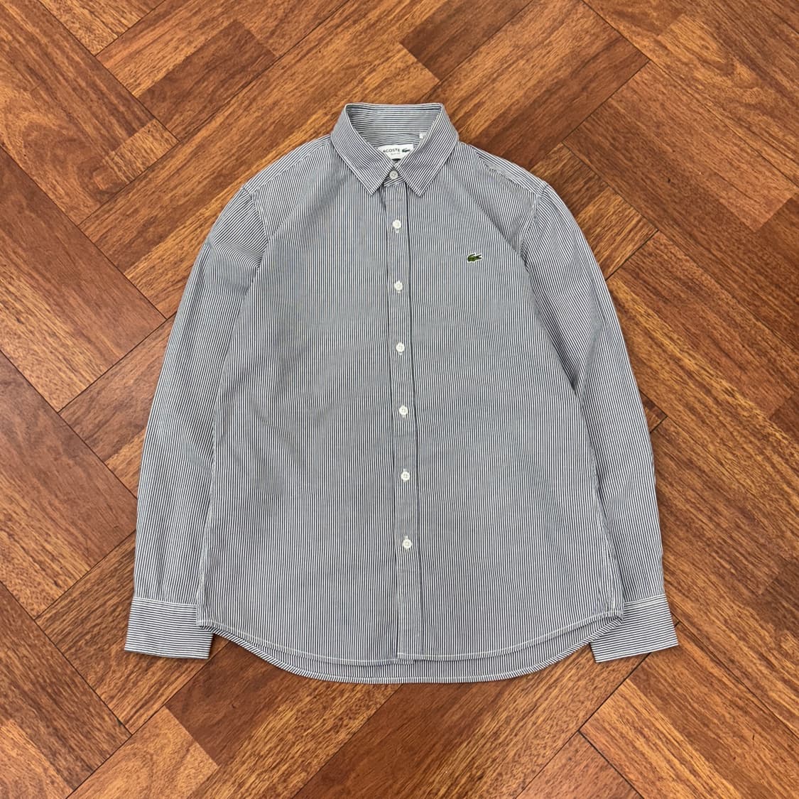 M 라코스테 슬림핏 스트라이프 남방 셔츠  상품이미지1