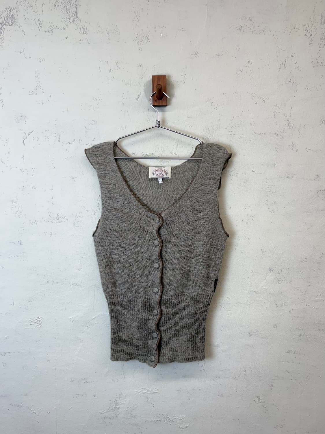 아르마니진 90s 빈티지 버튼 니트 베스트 상품이미지1