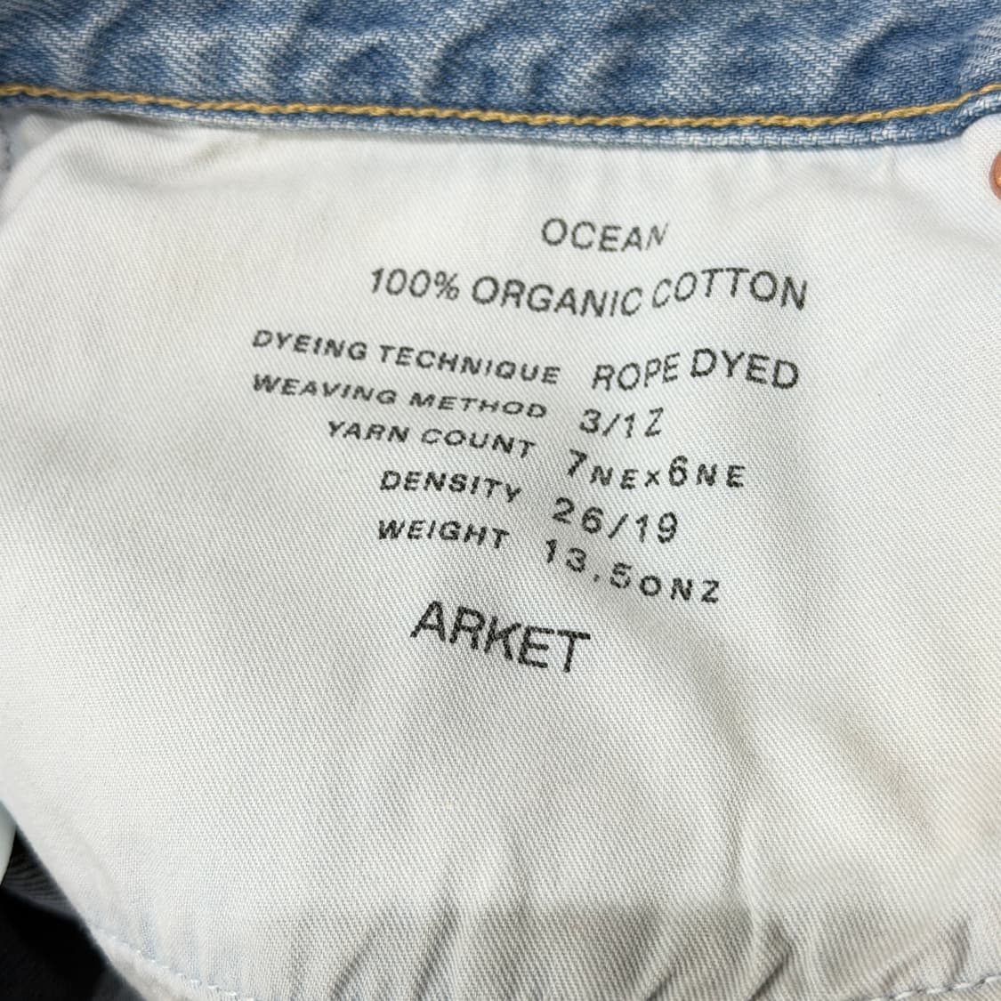 ARKET 아르켓 데님 팬츠 바지 블루 34 상품이미지5