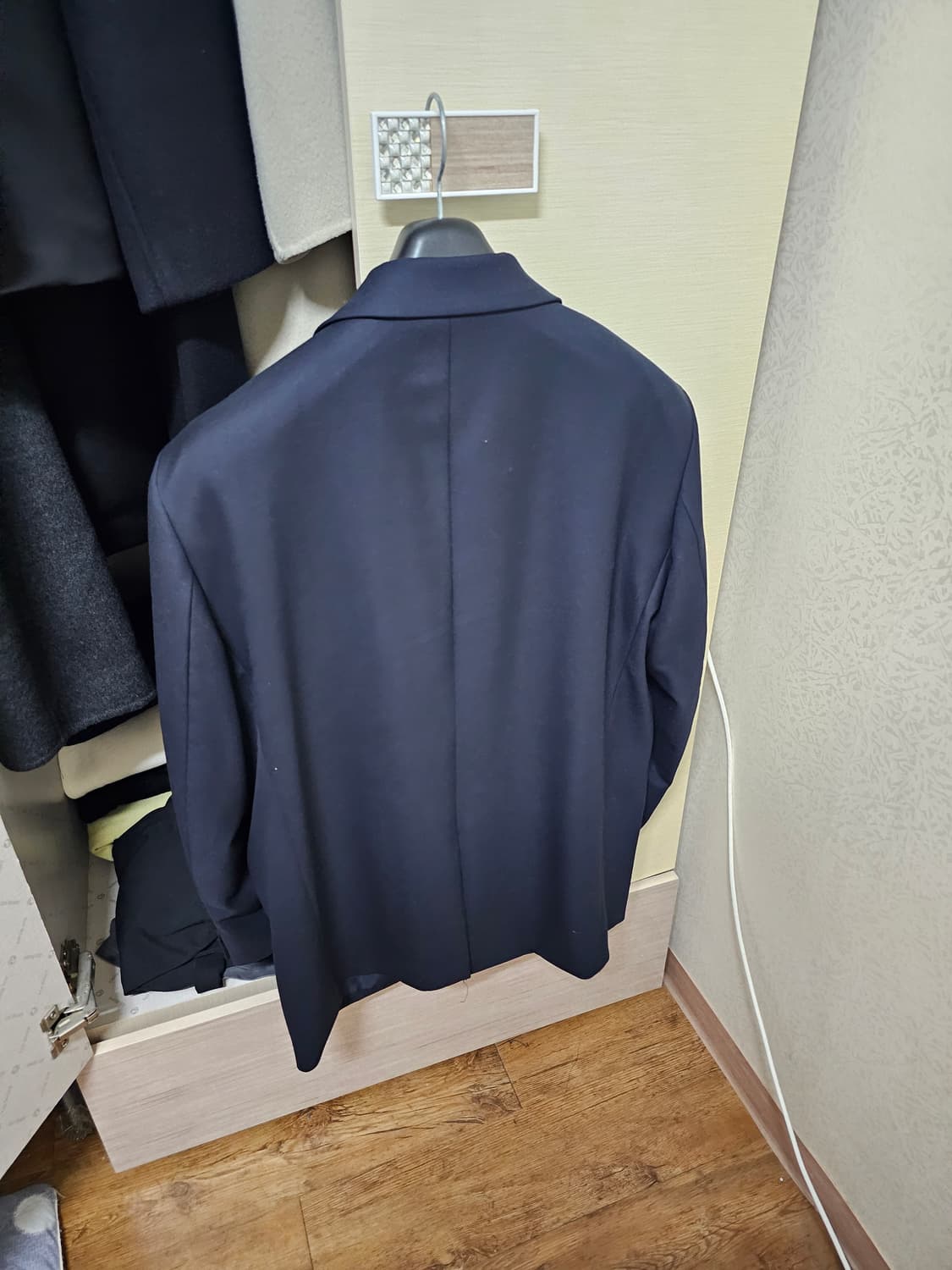 무탠다드 릴렉스드 베이식 울 블레이저 XL (네이비) 상품이미지2