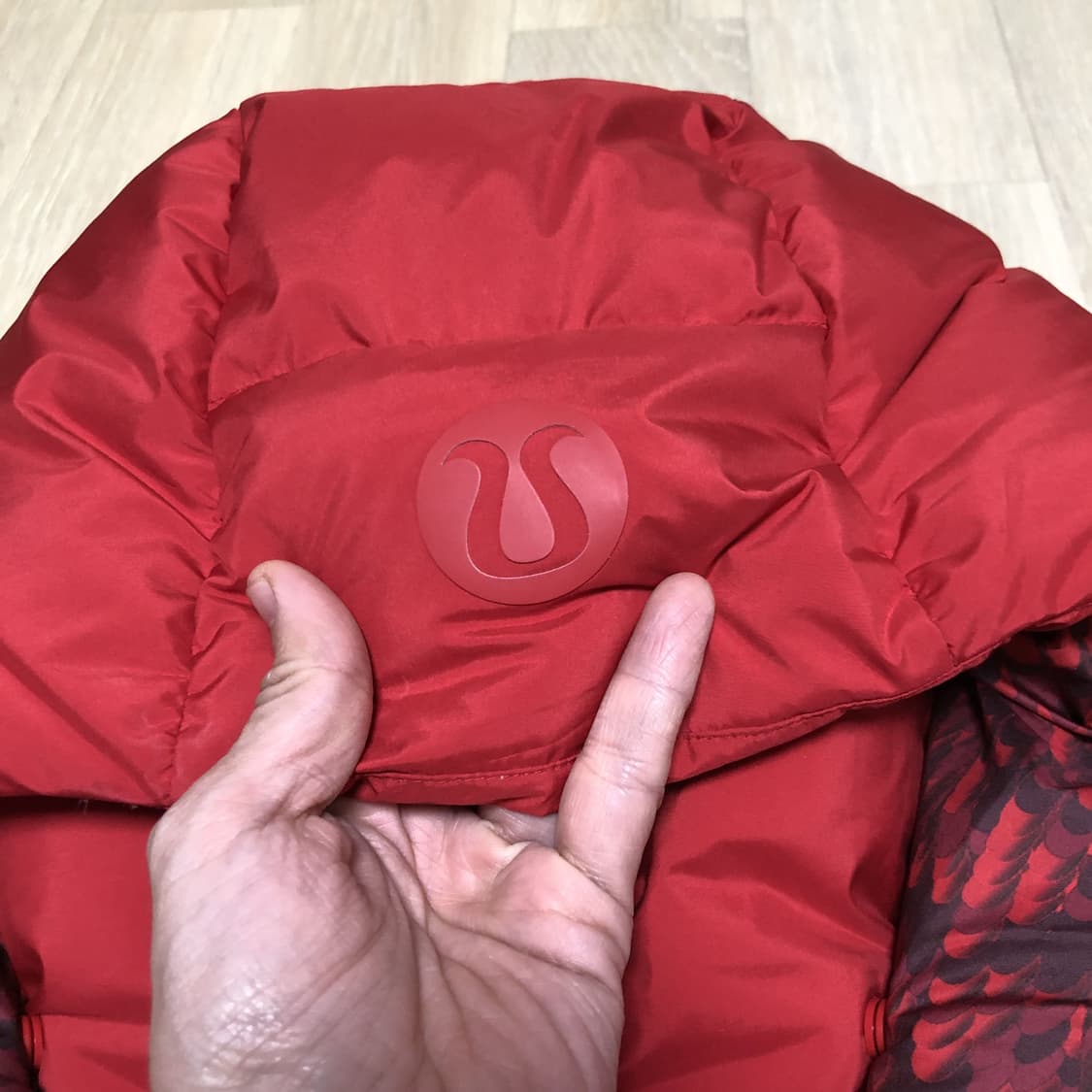 (우먼스 XL) 룰루레몬 lululemon 원더퍼프 크롭 패딩 자켓 레드 상품이미지4