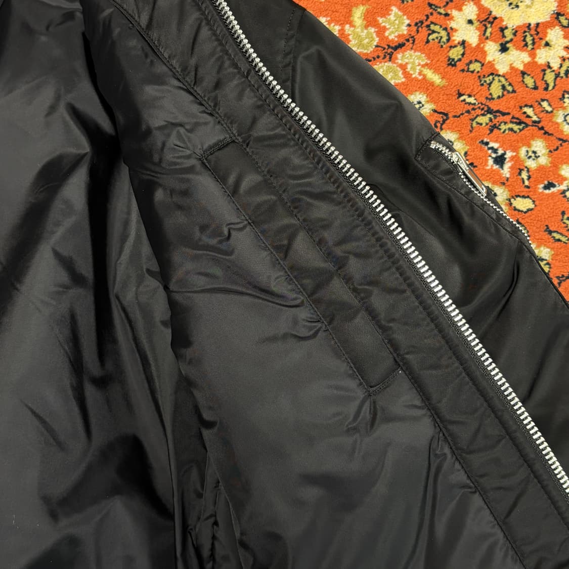 [L] 무탠다드 오버사이즈 칼라드 보머 재킷 블랙 상품이미지6