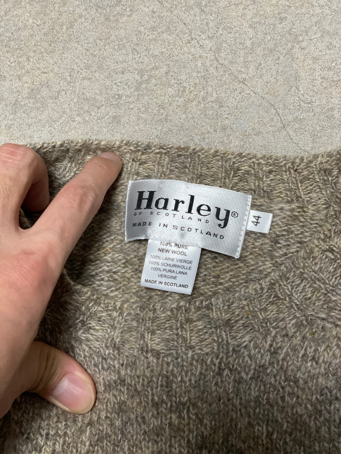 할리오브스코틀랜드 쉐기독 울 니트 머쉬룸 상품이미지3