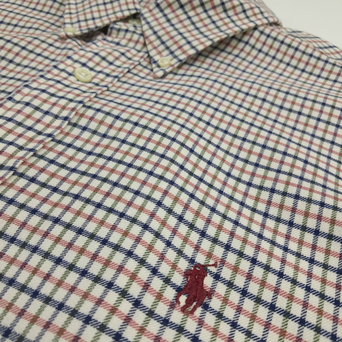 CN564 2XL 폴로 랄프로렌 멀티컬러 마이크로체크 긴팔 셔츠 남방 상품이미지5