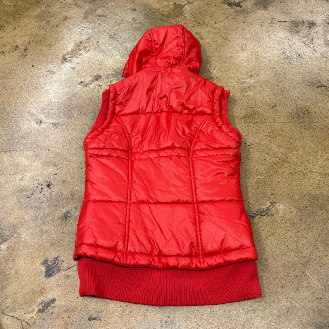 [정품/85] 아디다스 후드 패딩 조끼 레드 b14 상품이미지3