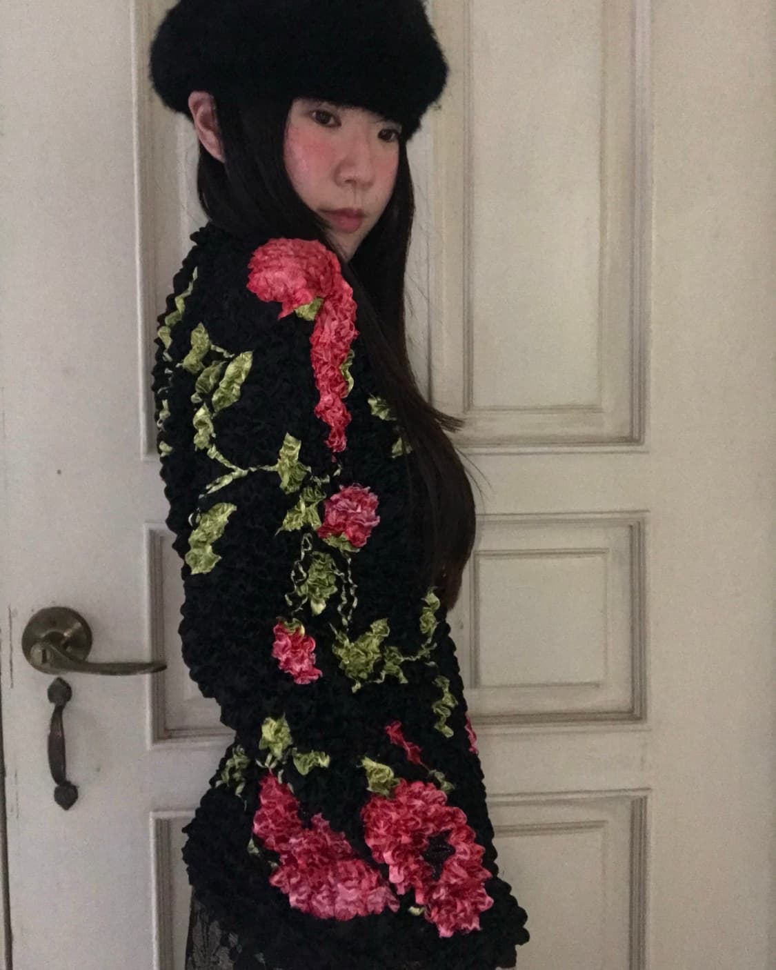 vintage pattern popcorn top 상품이미지1