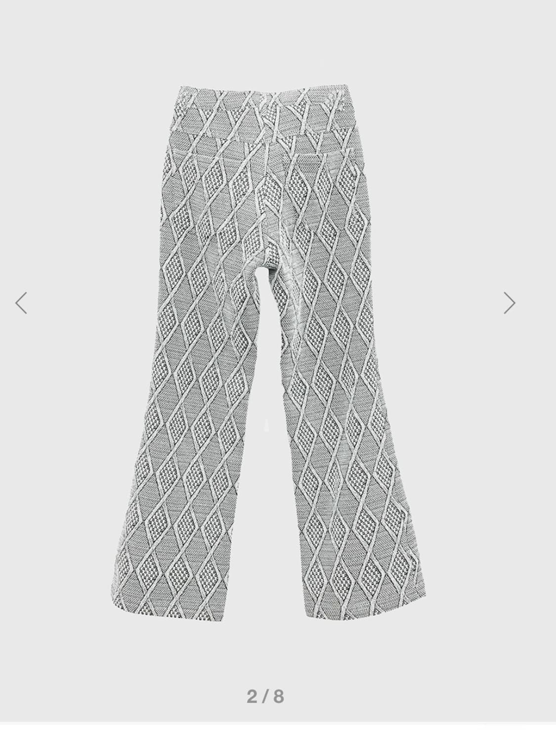 999humanity 자카드 부츠컷 팬츠 상품이미지4