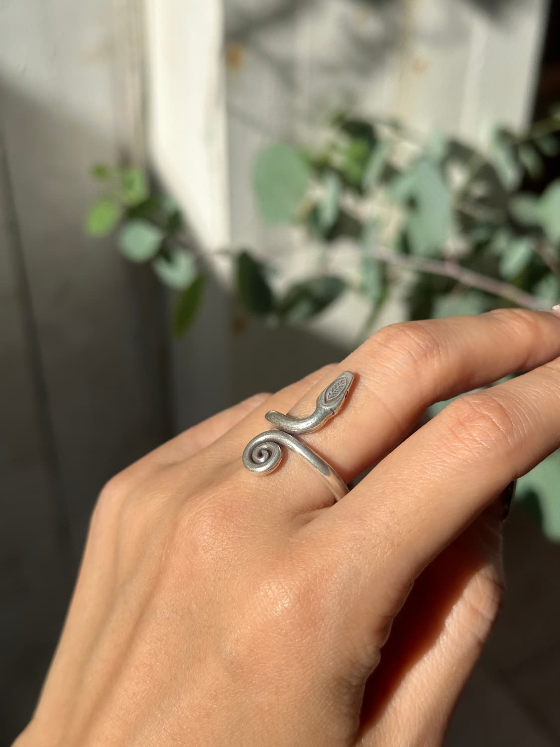 Snake Spiral Karensilver Ring⚕️ 상품이미지4