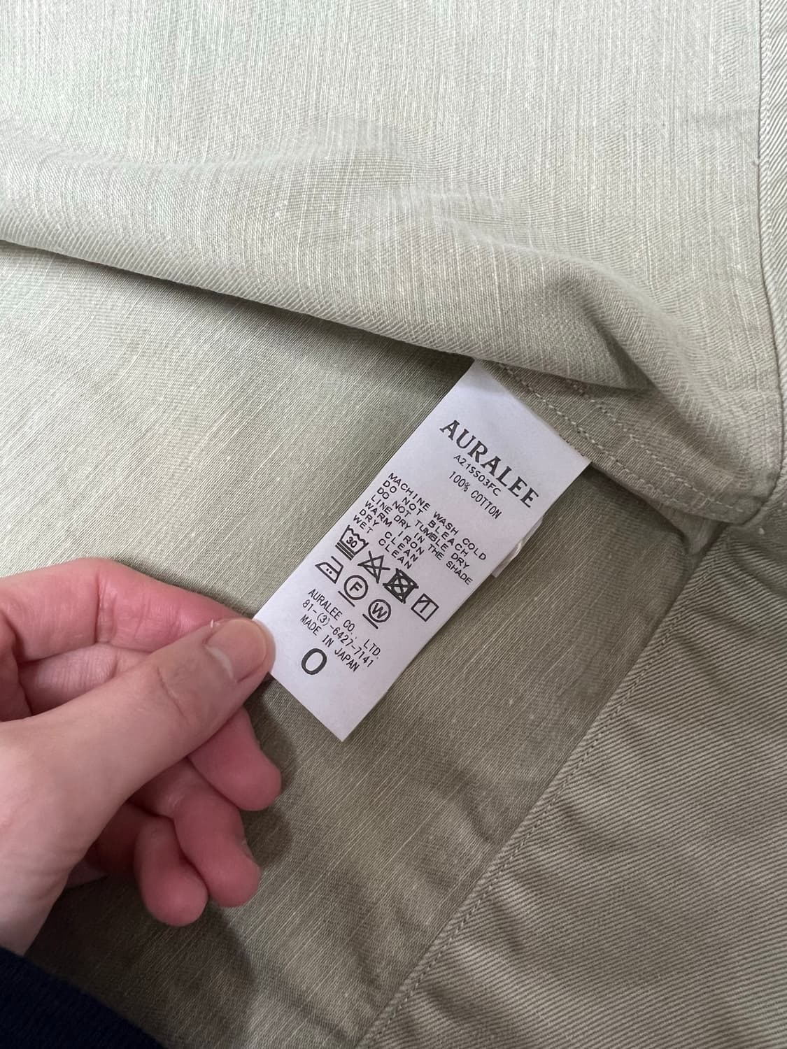 AURALEE 오라리 반팔 셔츠 상품이미지3