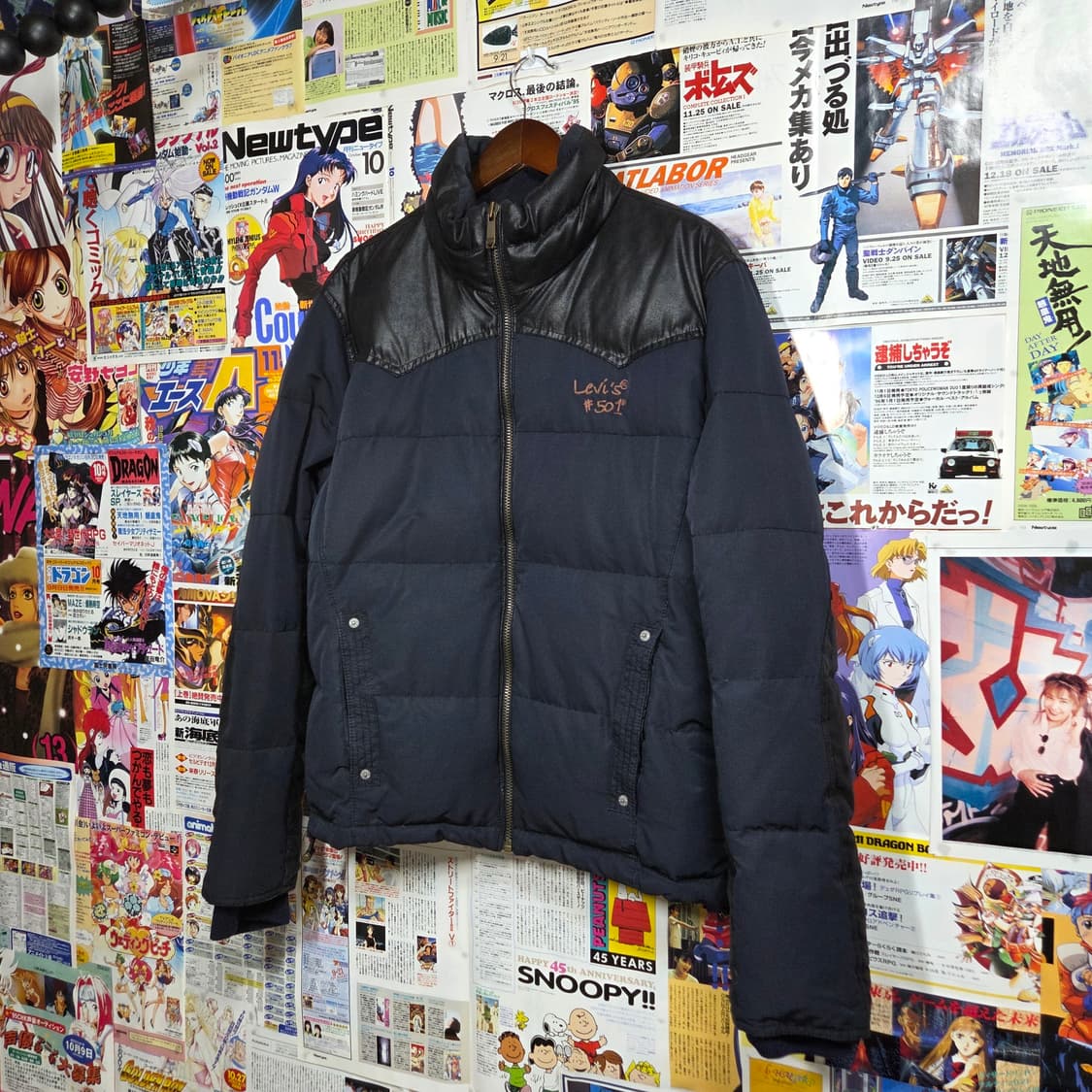 리바이스 501 덕다운 레더 패치 패딩  상품이미지2