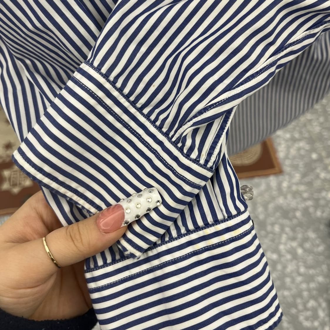 꼼데가르송 빈티지 스트라이프 하트와펜 셔츠 95 C10265 상품이미지7