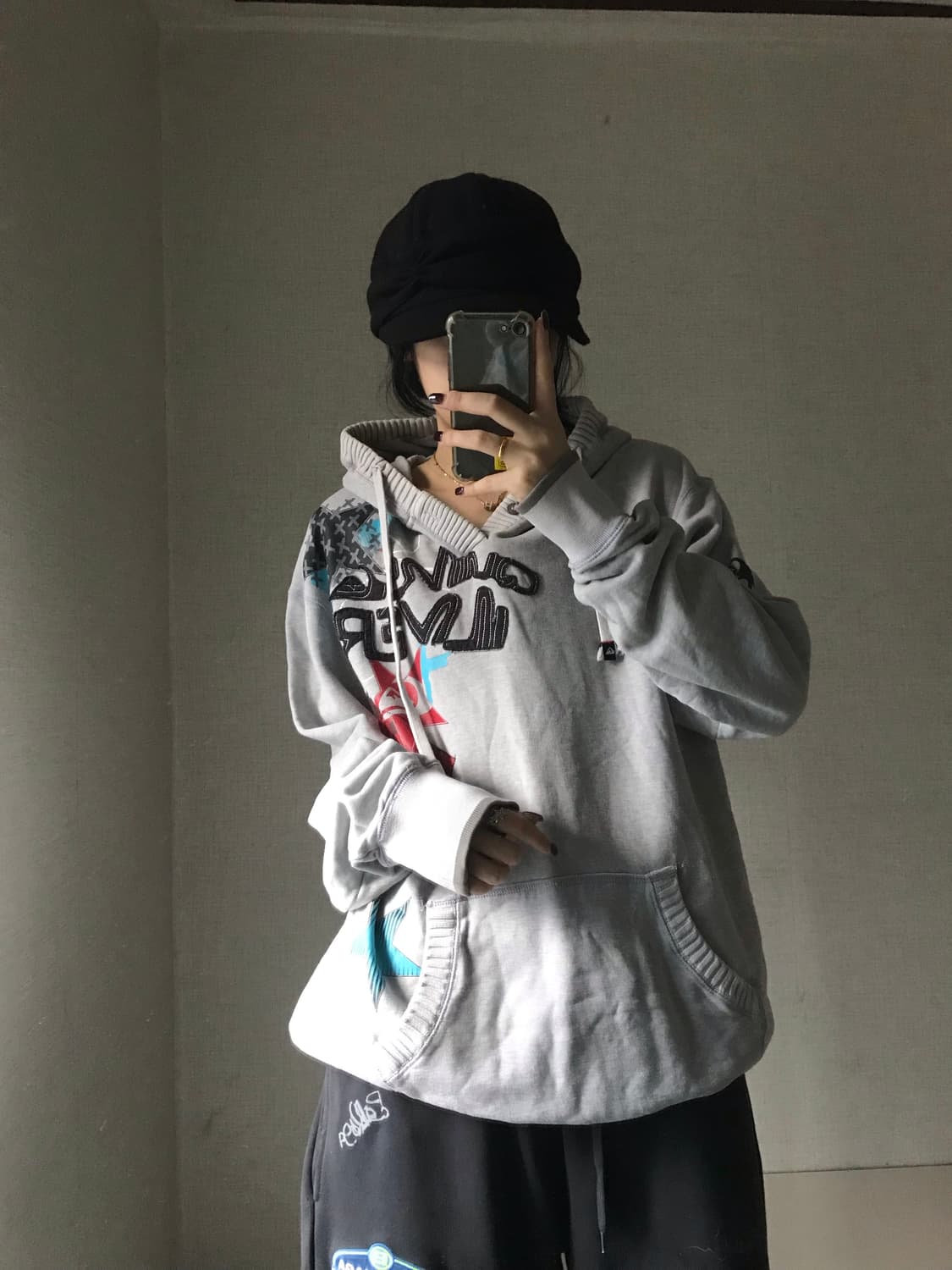 퀵실버 스타 오버핏 후드티 상품이미지2