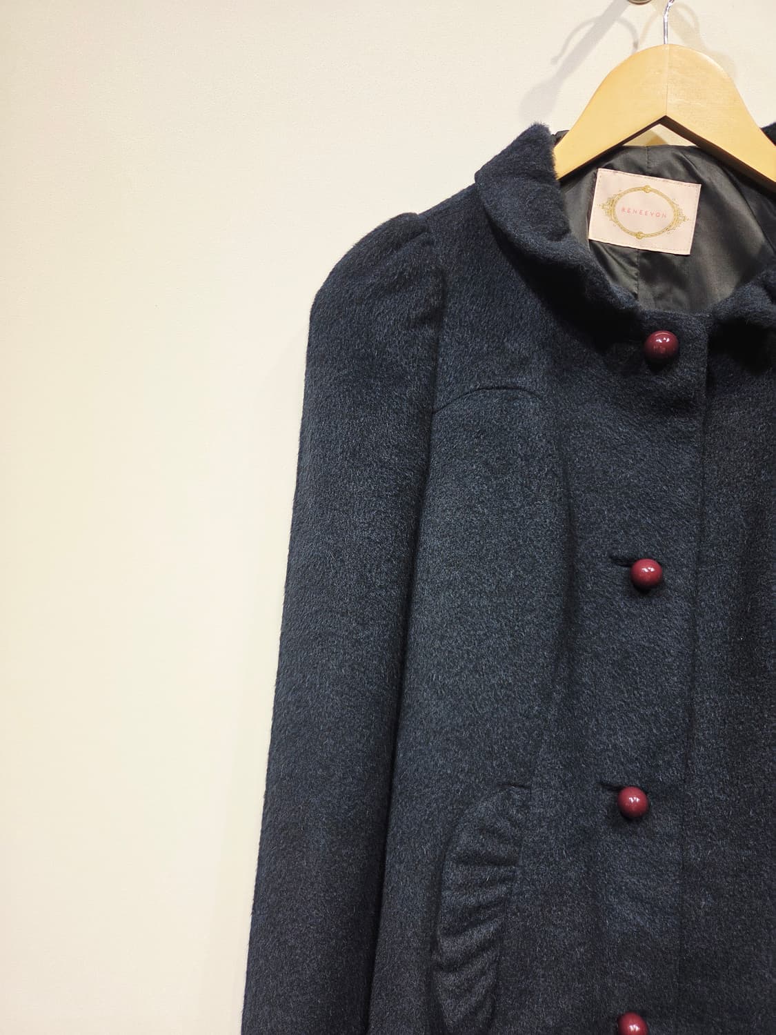 레니본 베비알카파 양모 코트 54호 상품이미지3