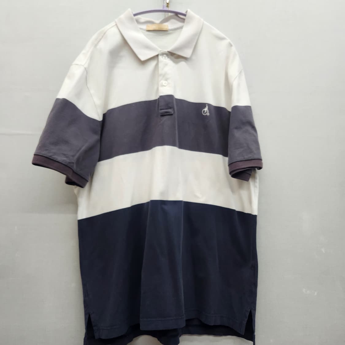 빈폴 로고자수 배색 반팔카라 115(XL) 상품이미지1