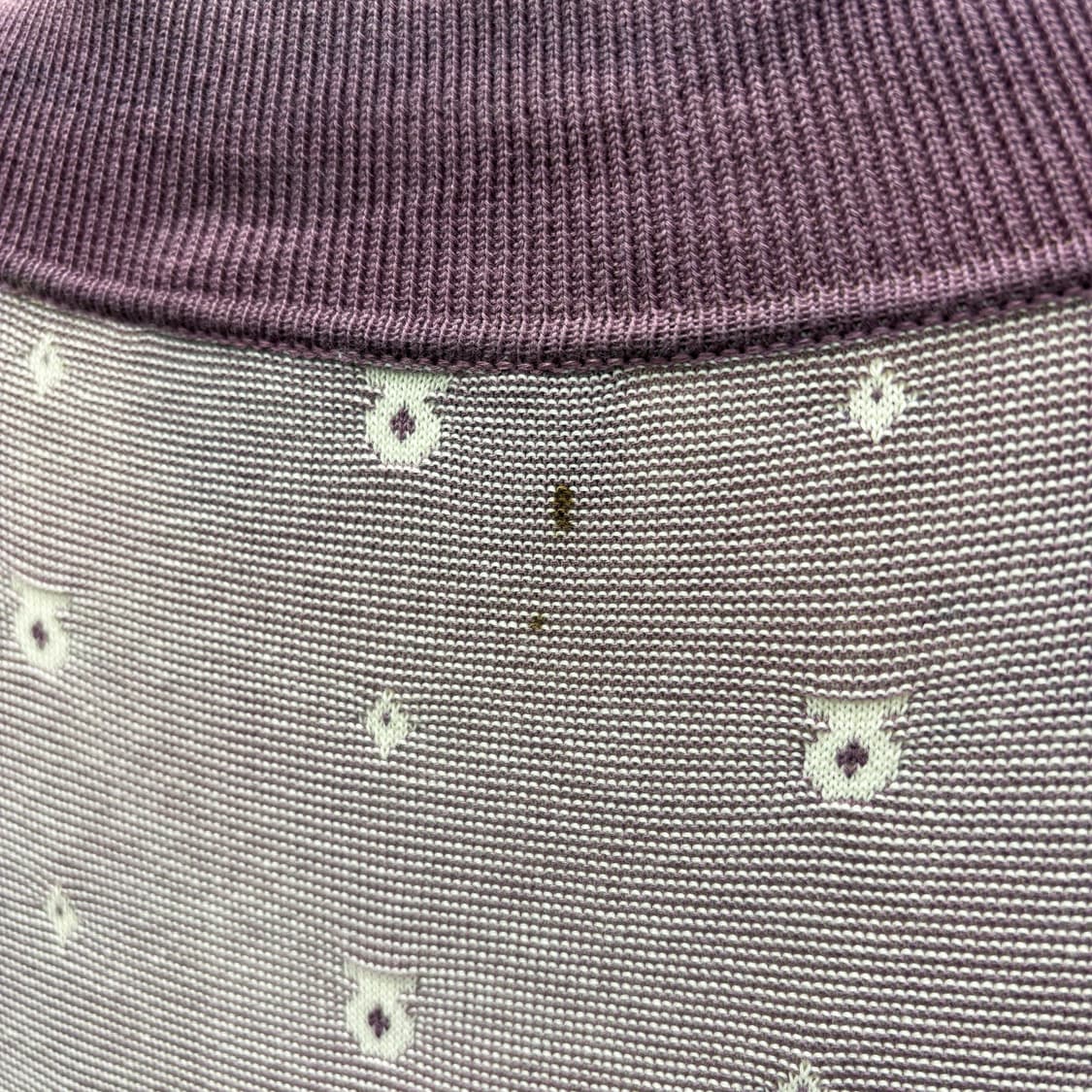 살바토레 페라가모 라이트 웨이트 오픈 가디건 간치니 패턴 디테일 퍼플 상품이미지8