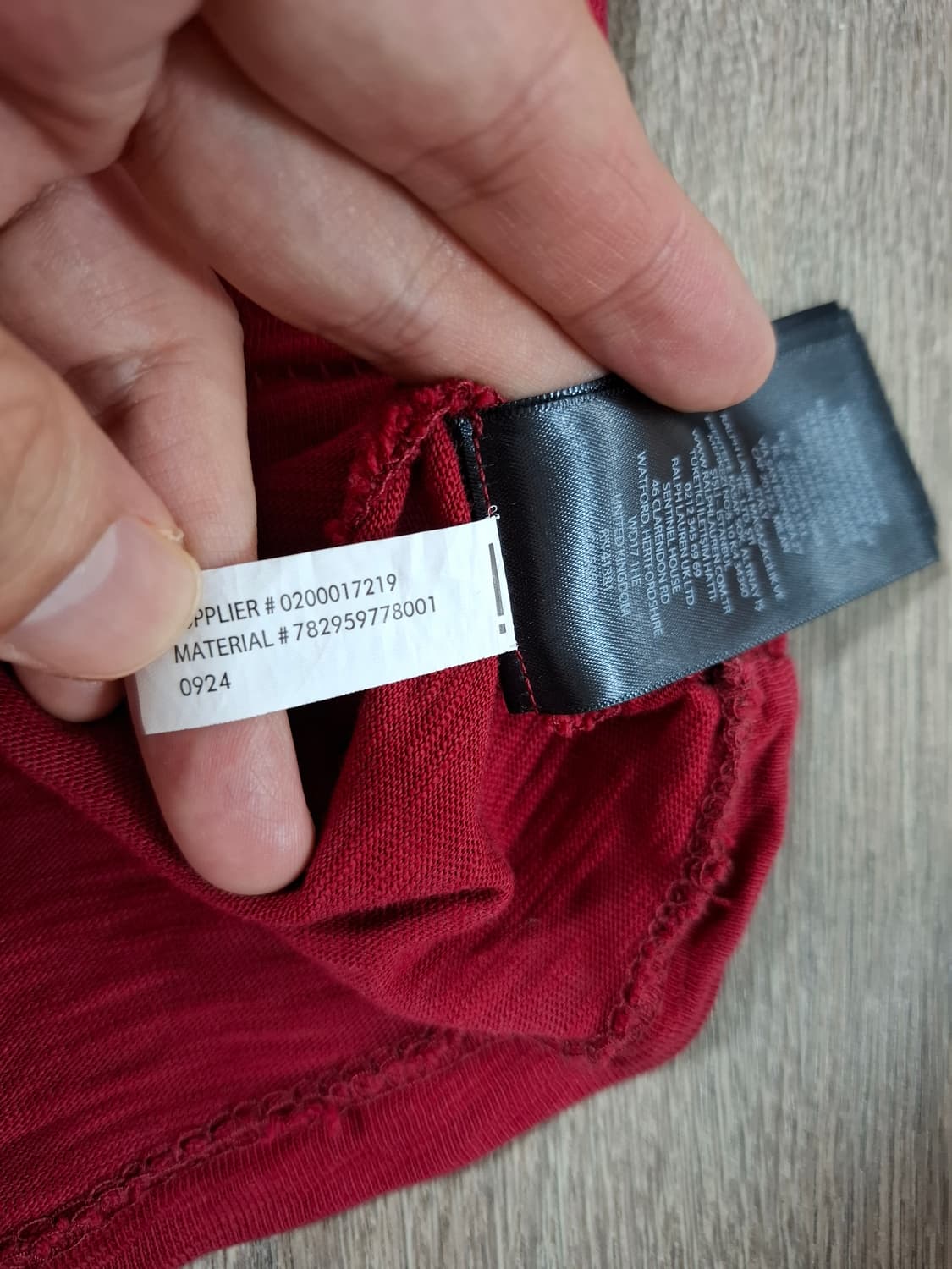 XL RRL 더블알엘 레드 오토바이 프린팅 반팔 티셔츠 상품이미지6