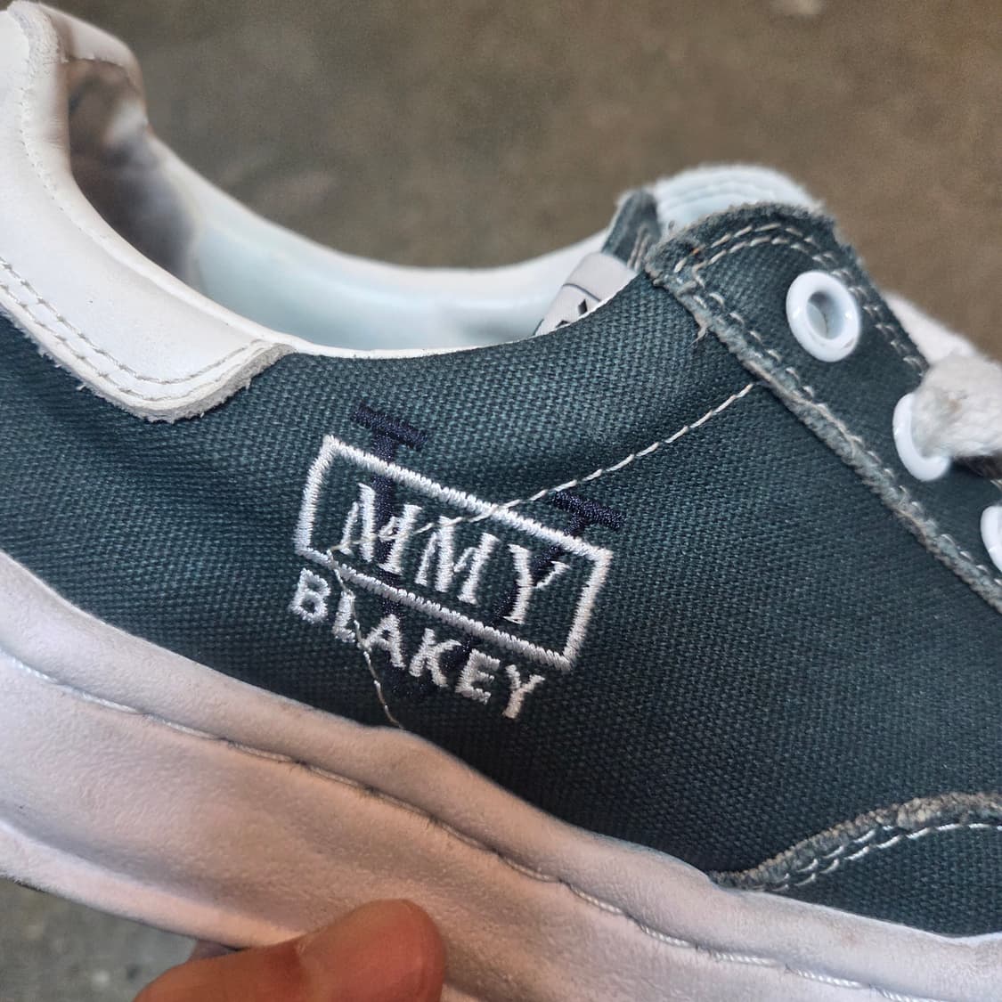 메종 미하라 야스히로 x 오딧세이 블레이키 OG 솔 캔버스 스니커즈 43 상품이미지7