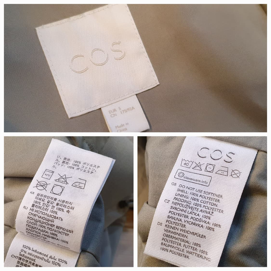 95.COS 블루종 패딩점퍼 상품이미지6