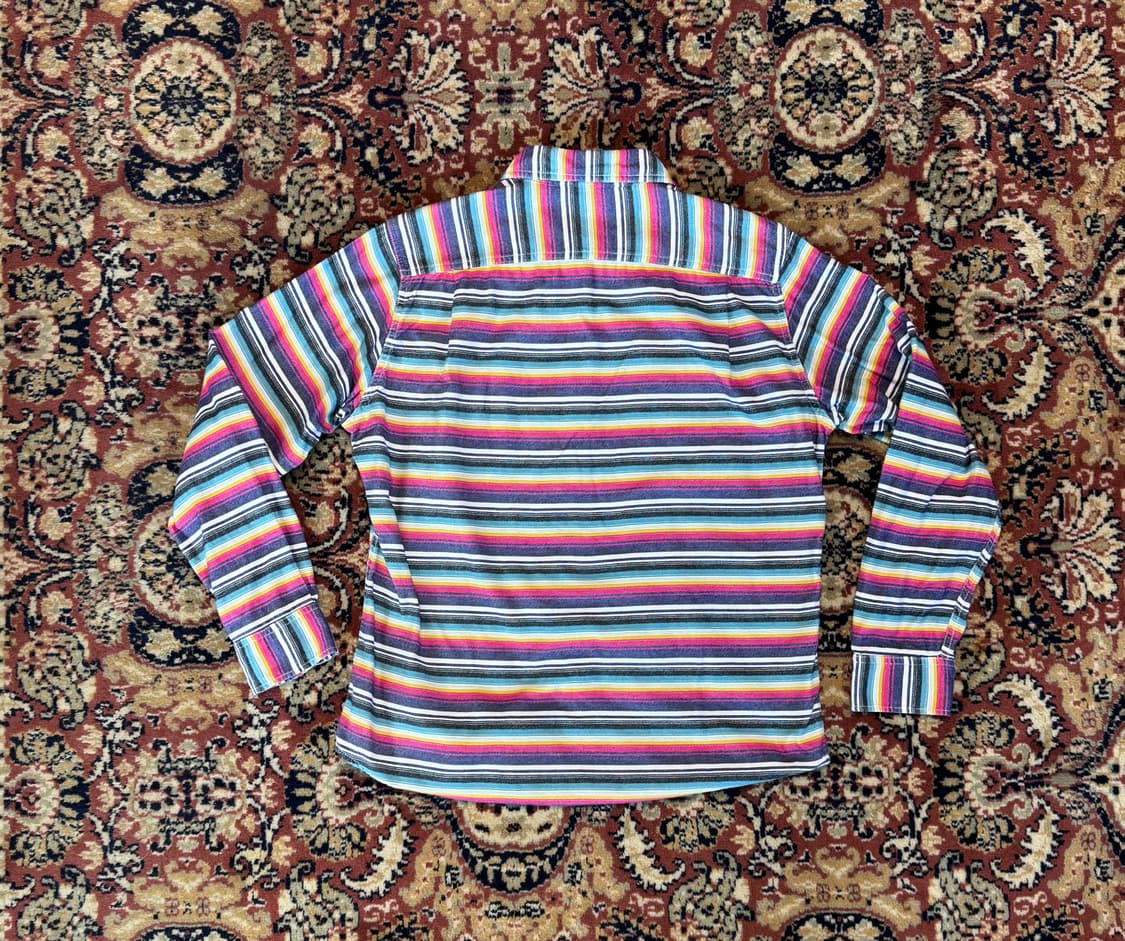 빈티지 스트라이프 패턴 플란넬 셔츠 L (607) 상품이미지3