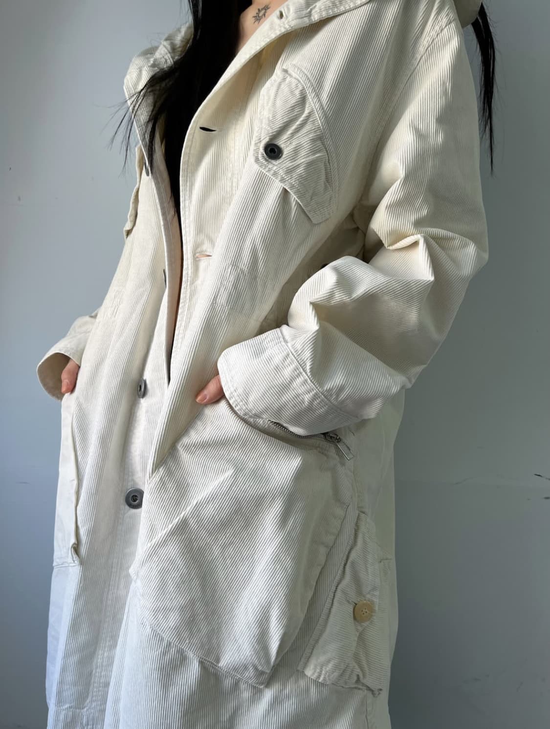 디젤 오버핏 코듀로이 야상자켓 L 상품이미지3