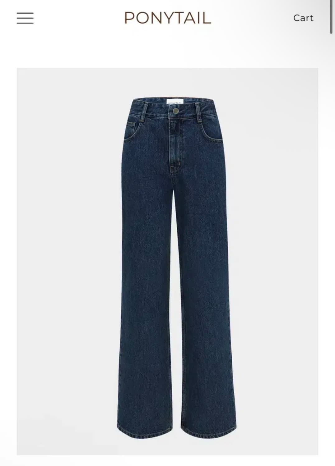 포니테일 NEW BELLA Loose-fit Jeans 팬츠 M 상품이미지4