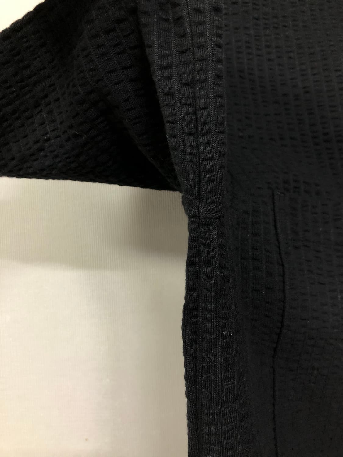 COS 코스 남성 시어서커 반팔 카라 집업 XL _ 블랙 상품이미지5