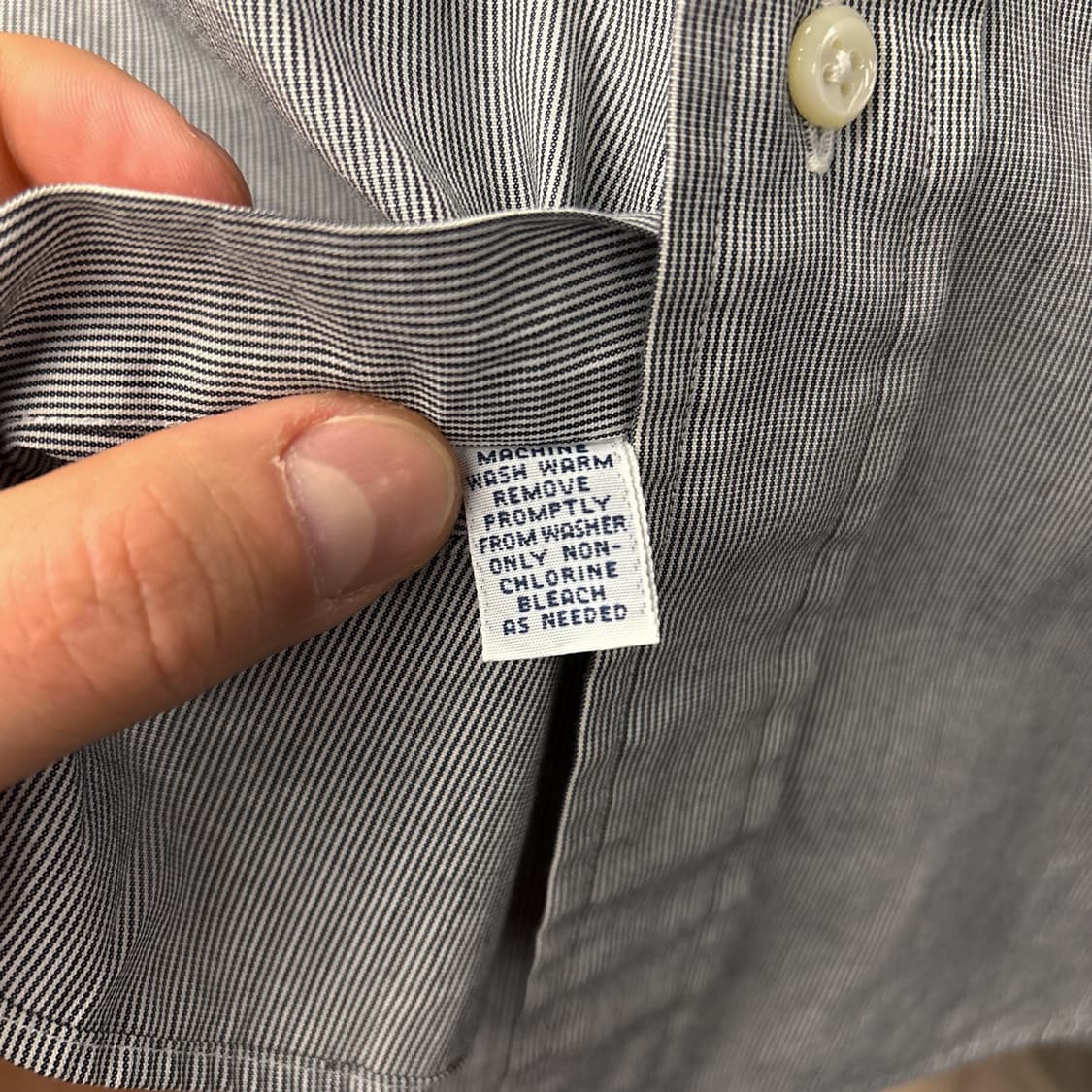 90s 폴로 랄프로렌 앤드류 라인 마이크로 스트라이프 셔츠 N1105 상품이미지7