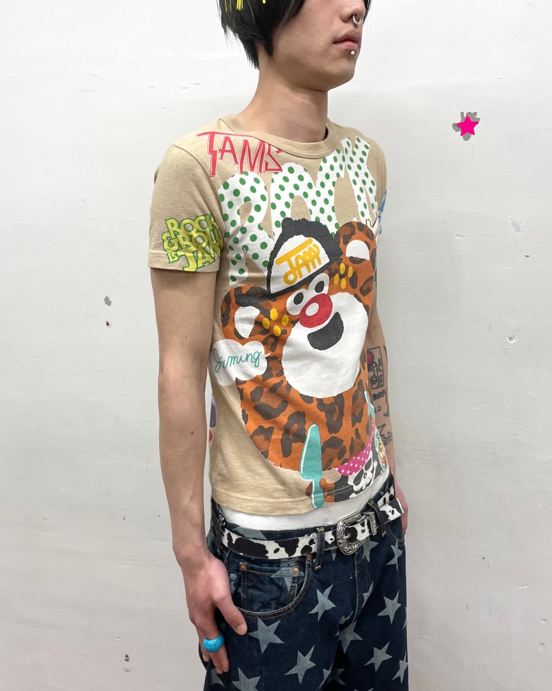 JAM Rock Tiger Dot Beige T-Shirt  상품이미지4