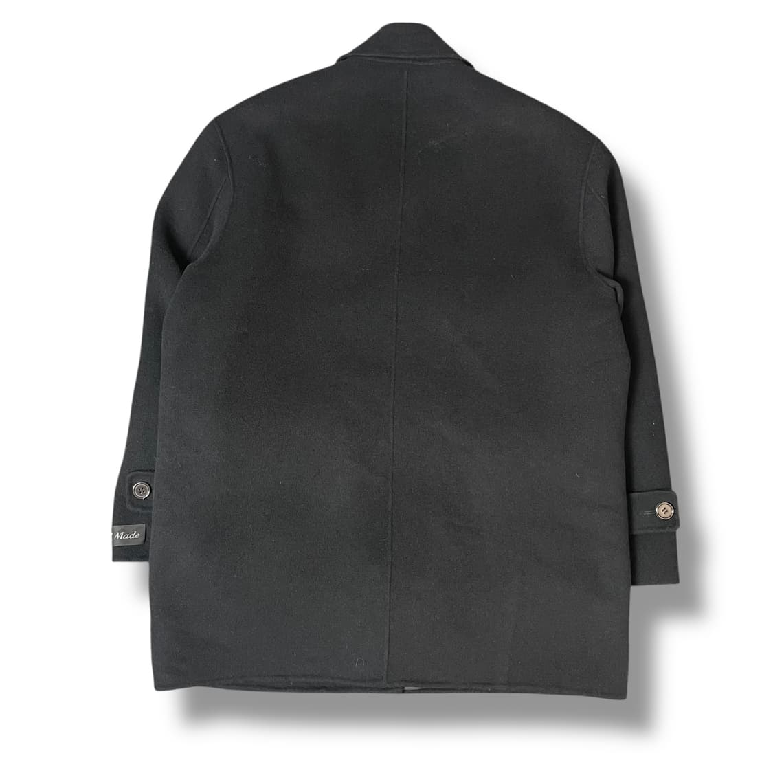 netizen 핸드메이드 울 블랙 반코트 100 상품이미지2