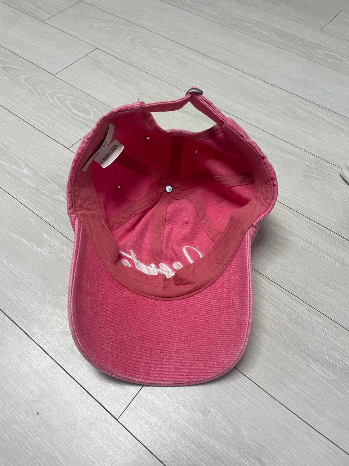 레씨토 WASHED LOGO BALL CAP_[PINK] 상품이미지2