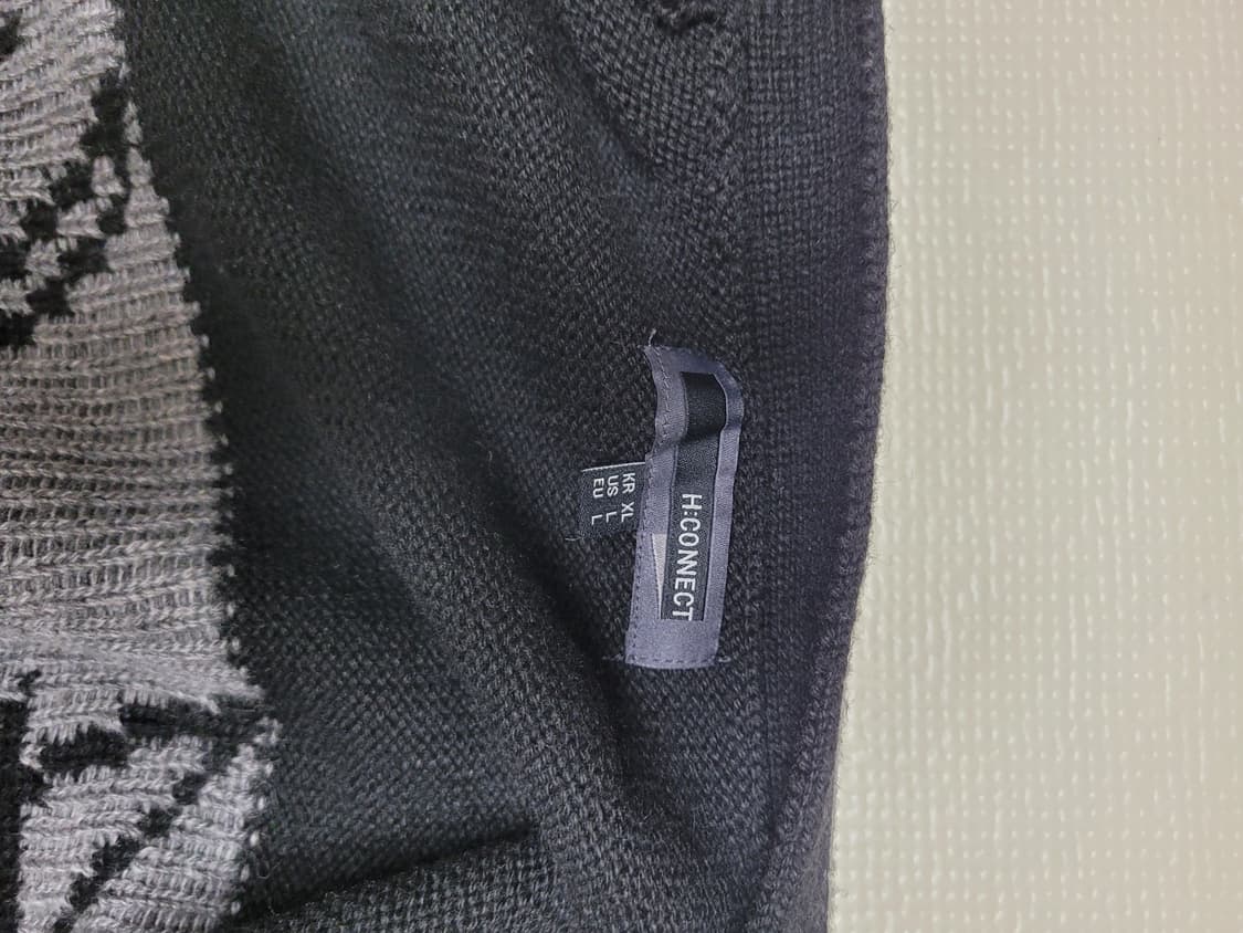 에이치커넥트 H:CONNECT 남자 니트 롱 가디건 105 블랙  상품이미지9