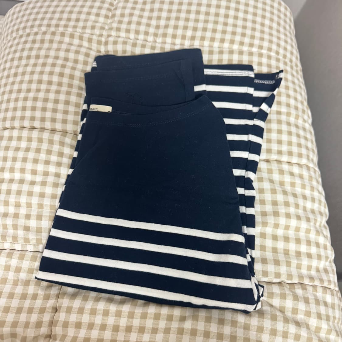 윤슬샵 스트라이프 티 네이비 상품이미지3