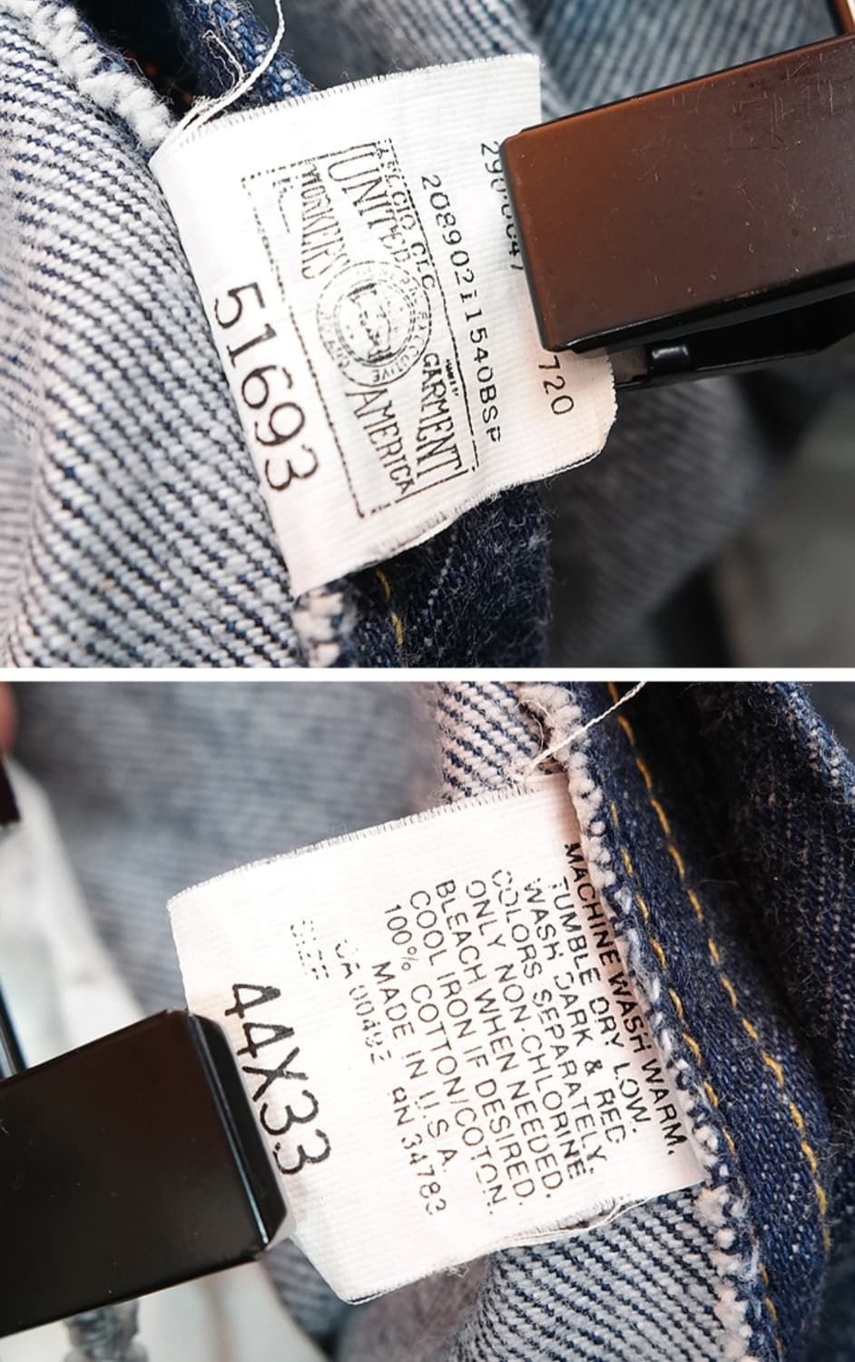 80s 미국산 Lee 빅  사이즈 빈티지 데님  상품이미지8