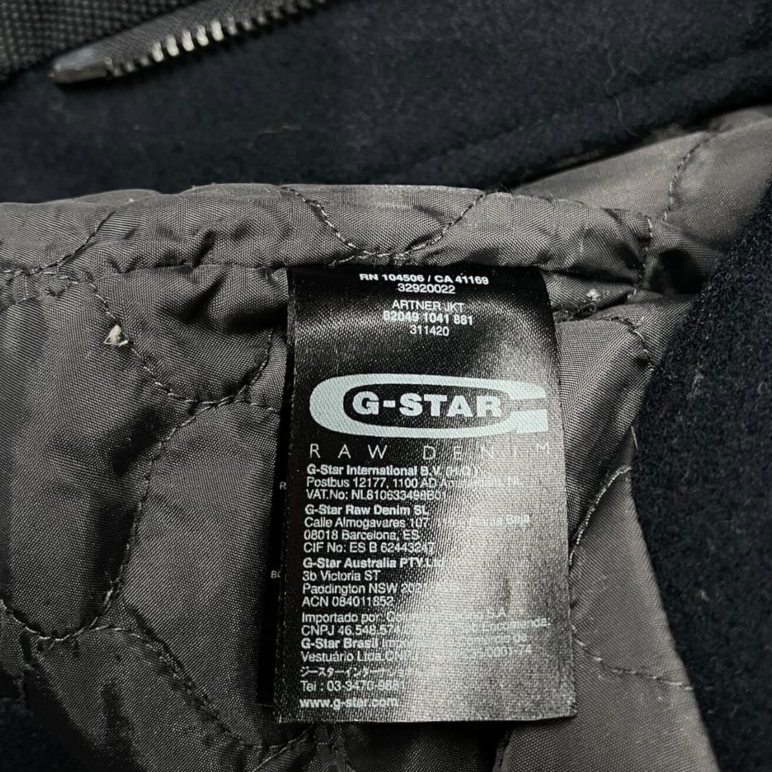 지스타 로우 울 블렌드 후드 자켓 상품이미지9