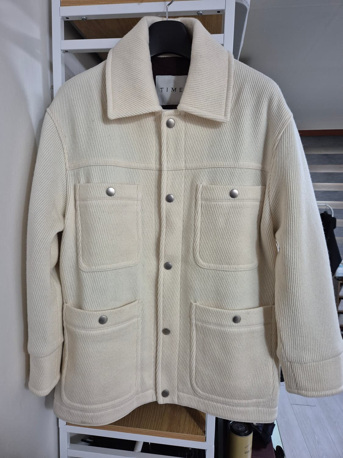 타임옴므 코듀로이 누빔 자켓 105 아이보리 상품이미지1
