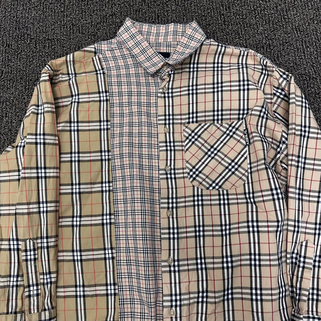 아조바이아조 노바체크 오버핏 긴팔 셔츠 F 상품이미지2