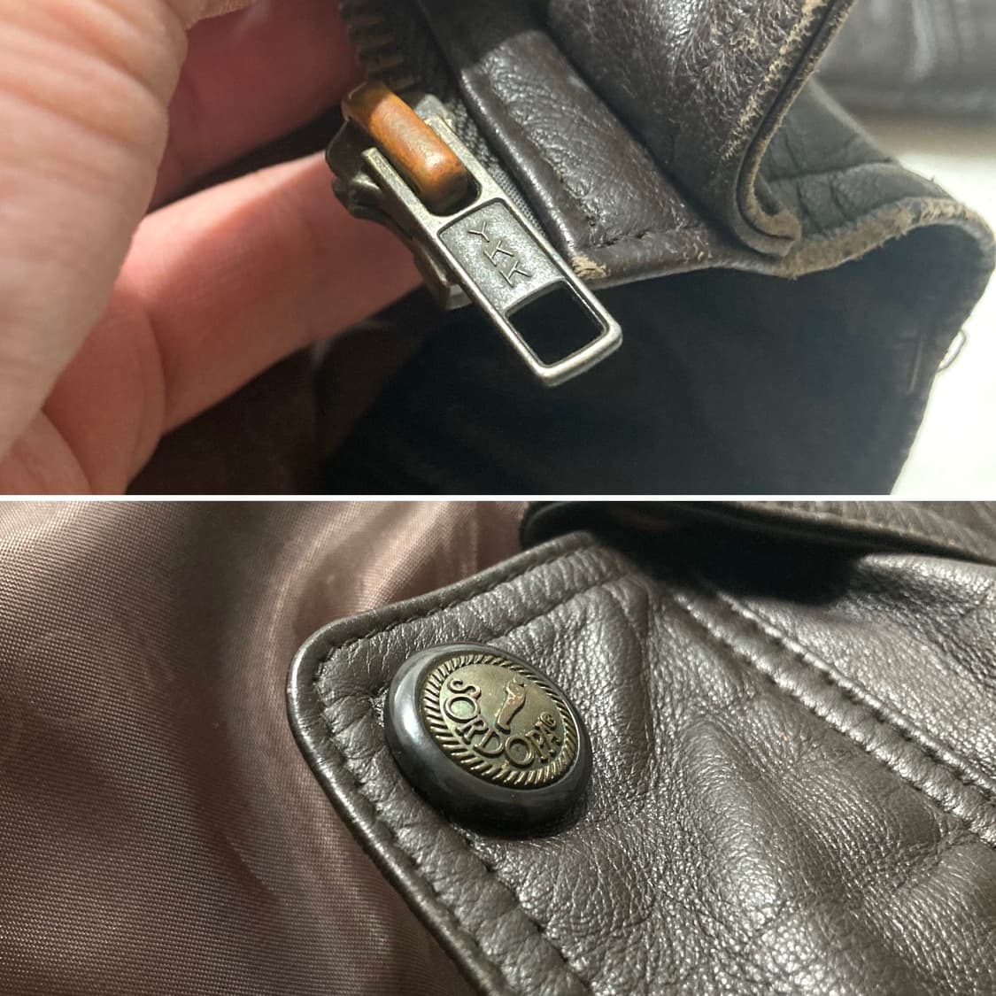 90s 양가죽 램스킨 A-2 레더 봄버 자켓 100-105 상품이미지4