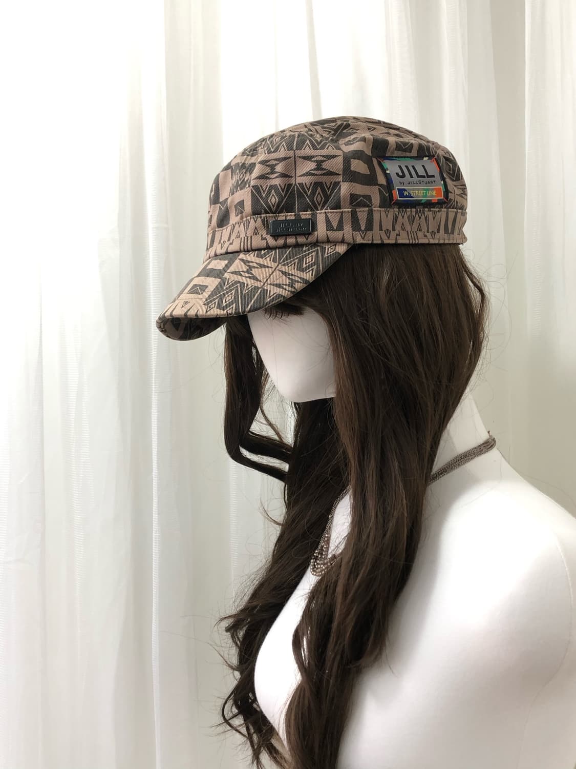 JILLSTUART patterned logo patch ball cap 상품이미지2